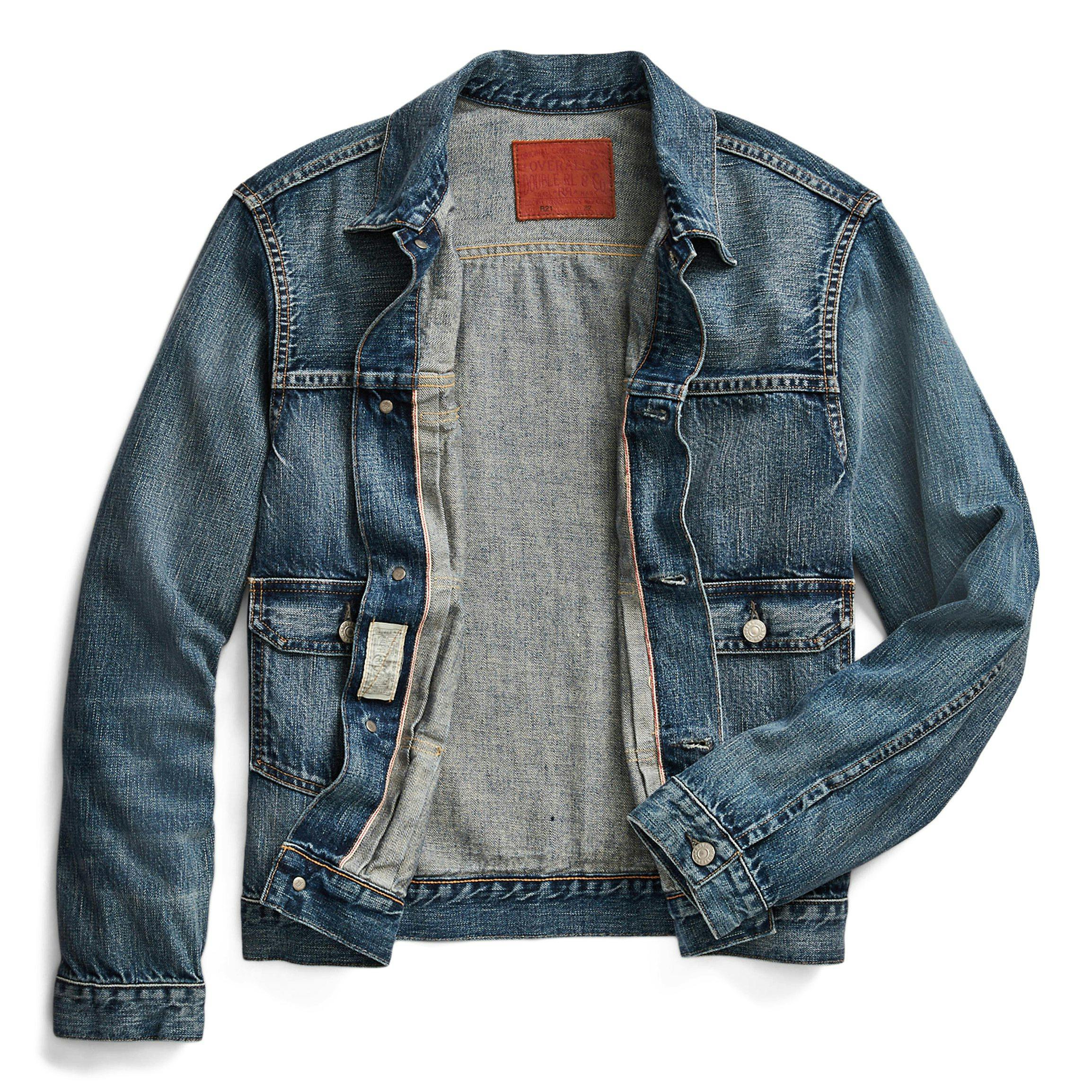 RRL Type 2 Selvedge Denim Trucker Jacket - Overdale Wash